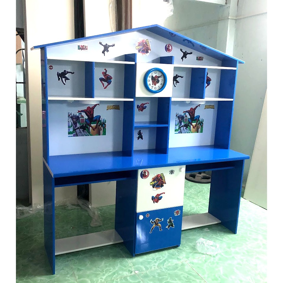 Bàn Học Sinh- Bàn Học Đôi Cho Bé Trai-Nhựa Cao Cấp chông ẩm mốc