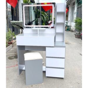 Bàn trang điểm 4 ngăn kéo_Hàng cao cấp_ Miễn phí vận chuyển khu vực HCM_Tặng kèm ghế