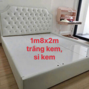 Giường Khung Gỗ MDF Bọc Nệm Cao Cấp 11