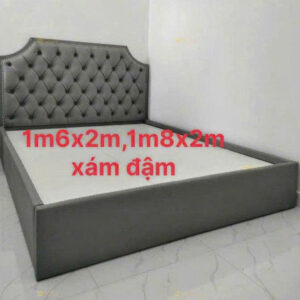 Giường Khung Gỗ MDF Bọc Nệm Cao Cấp 15