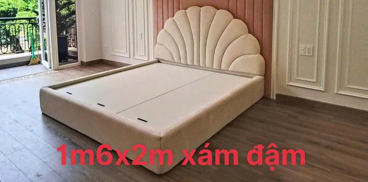 Giường Khung Gỗ MDF Bọc Nệm Cao Cấp 25