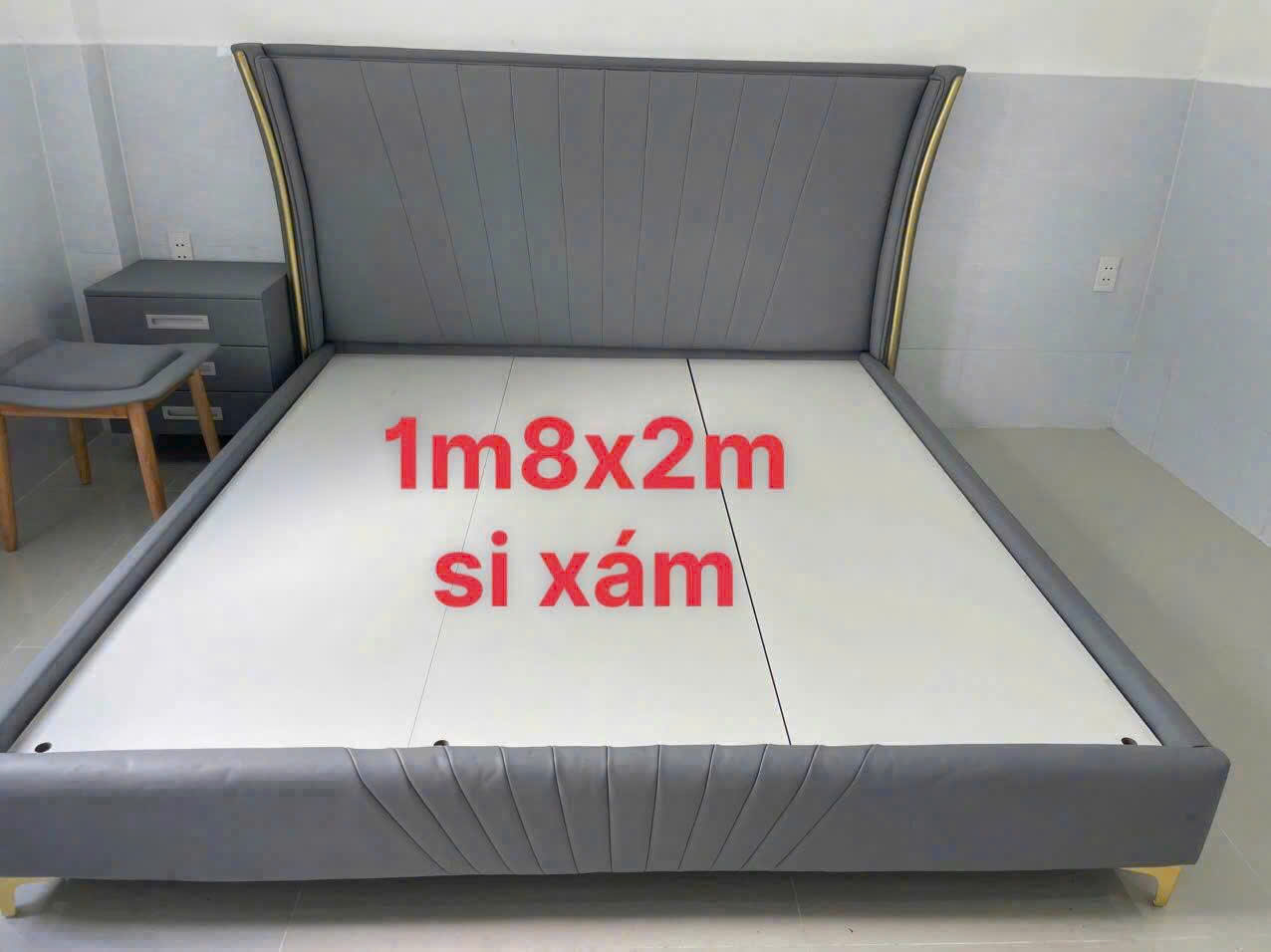 Giường Khung Gỗ MDF Bọc Nệm Cao Cấp 29