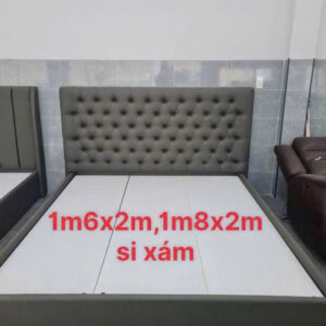 Giường Khung Gỗ MDF Bọc Nệm Cao Cấp 32