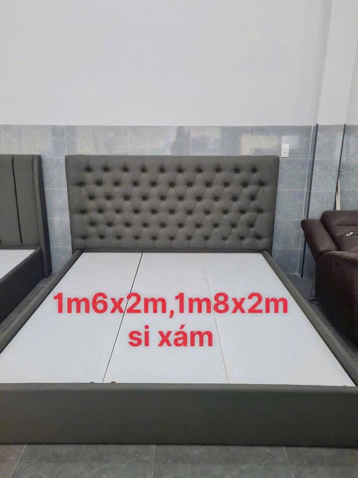 Giường Khung Gỗ MDF Bọc Nệm Cao Cấp 32