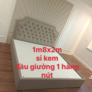 Giường Khung Gỗ MDF Bọc Nệm Cao Cấp 6