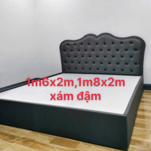 Giường Khung Gỗ MDF Bọc Nệm Cao Cấp 7