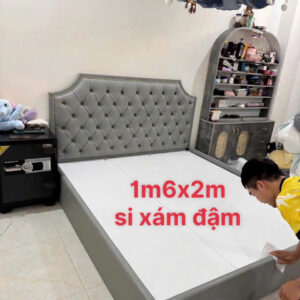 Giường Khung Gỗ MDF Bọc Nệm Cao Cấp 8