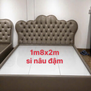 Giường Khung Gỗ MDF Bọc Nệm Cao Cấp 9