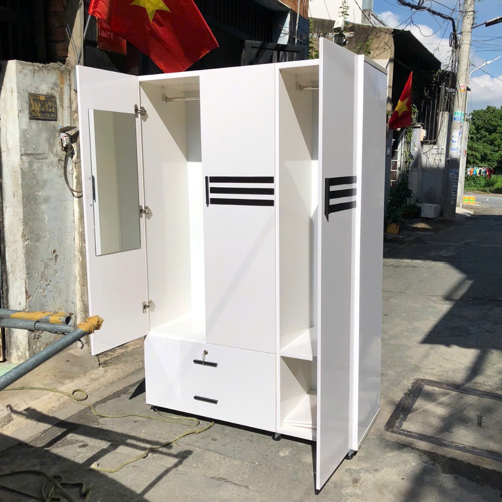 Tủ Nhựa Đài Loan 3 Cánh-Tủ Quần áo Nhựa [Hàng Chính Hãng]-Miễn phí ship HCM-BẢO HÀNH 2 năm tại nhà