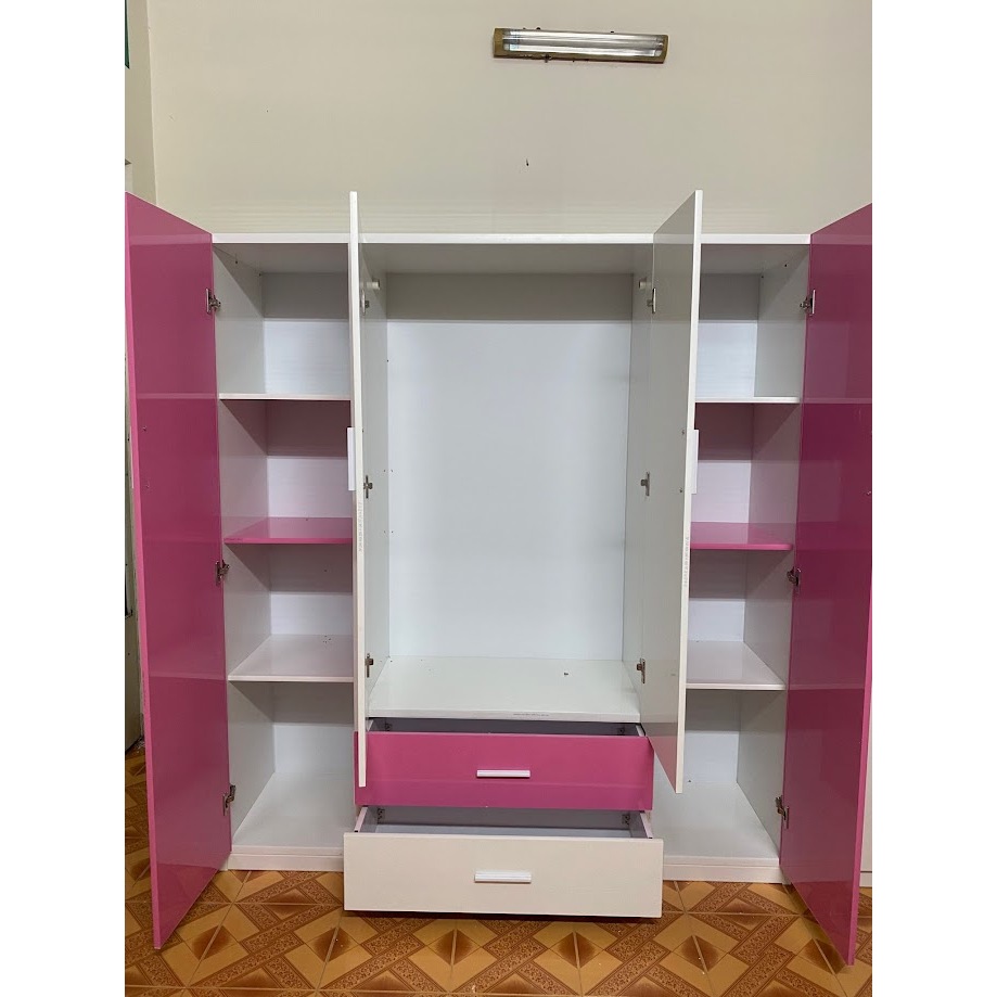 Tủ Nhựa Đài Loan 4 Cánh-Tủ Quần Áo [Hàng Chính Hãng]-Miên Phí Láp HCM