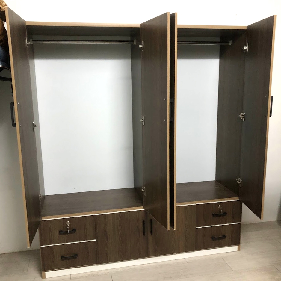 Tủ Nhựa Đài Loan-Tủ Quần Áo 4 Cánh [Hàng Chính Hãng]-Chống Nước Tuyệt Đối ( miễn phí ship hcm)