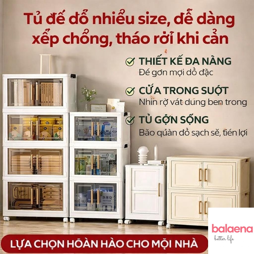 Tủ Nhựa PP Trong Suốt Cao Cấp Gấp Gọn 50cm, Cửa Nam Châm Chống Bụi đa Năng + Kệ Giày Chữ X Màu đen Cỡ Nhỏ tiện lợi