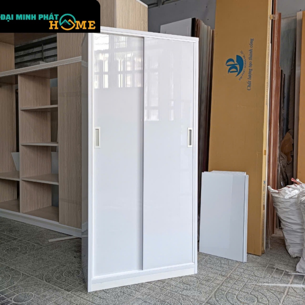 Tủ Nhựa đài loan 2 cánh lùa tiết kiệm cao 1M8 X 85 X 45 [GIAO HÀNG MIỄN PHÍ NỘI THÀNH HCM]