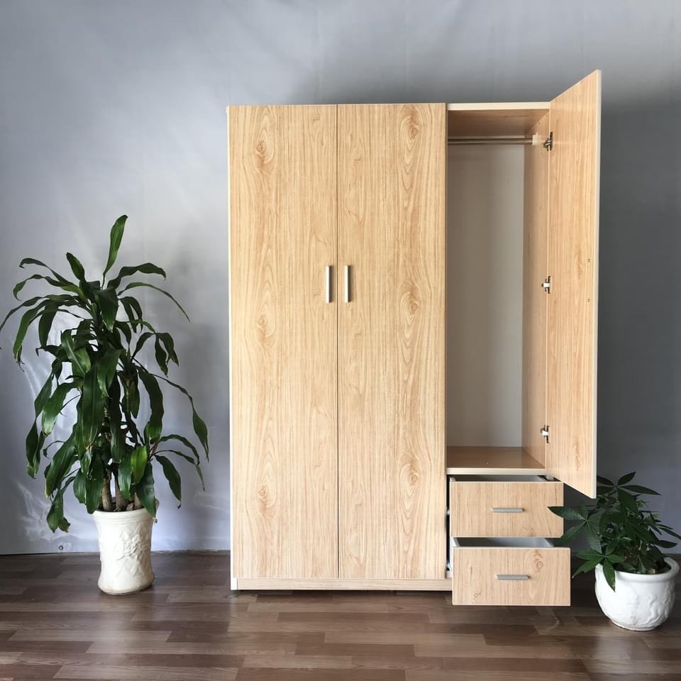 Tủ Quần Áo 3 Buồng-Tủ Nhựa Cao Cấp chông nươc tuyệt đối (miễn phí ship hcm)