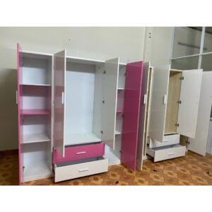Tủ Quần Áo 4 Cánh Kèm Kệ Trang Trí [Hàng Chính Hãng]-miễn phí láp HCM