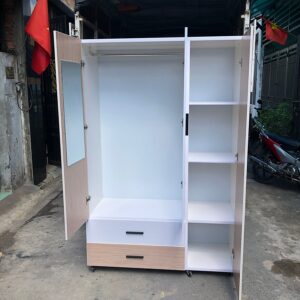 Tủ Quần Áo Có Gương_Tủ Nhựa Đài Loan [Hàng Chính Hãng]-Miễn Phí Giao Hàng HCM