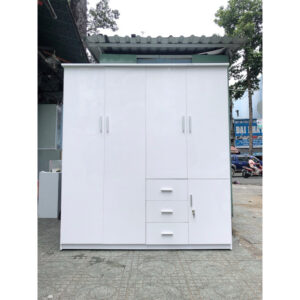 Tủ Quần Áo Nhựa Đài Loan(1m65x1m8x48)+lót lõi Gỗ bản lề+Giao và ráp miễn phí nội thành TPHCM
