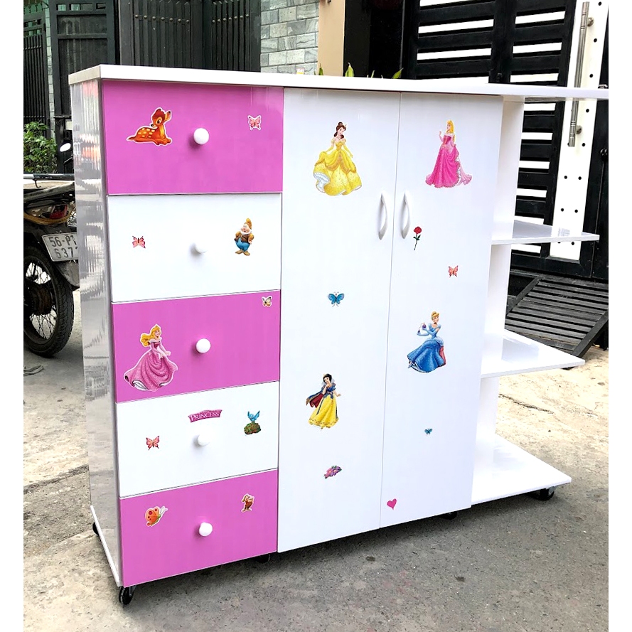 Tủ Quần Áo Trẻ Em_Tủ Đồ Cho Bé Gái [Hàng Chính Hãng] ( miễn phí ship hcm)