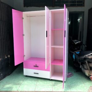 Tủ Quần áo Nhựa Đài Loan 3 cánh[ Hàng Chính Hãng ]