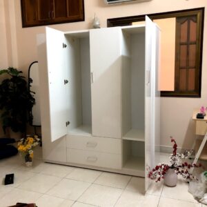 Tủ Quần áo Nhựa Đài Loan 4 buồng [ Hàng Chính Hãng ]100% chống nước mối mọt (miễn phí ship hcm)