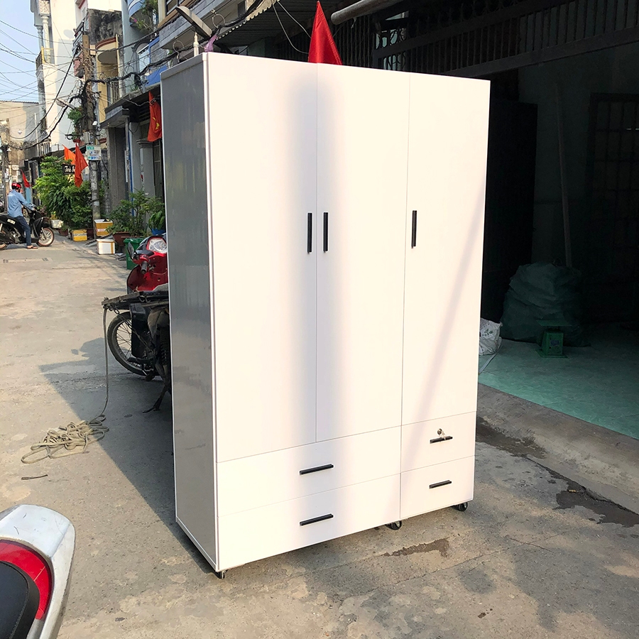 Tủ Quần áo-Tủ Nhựa Đài Loan 3 Cánh[ Hàng Cao Cấp ]-miễn phí ship HCM