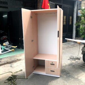 Tủ Quần áo nhựa Đài Loan 2 cánh [Hàng Chính Hãng]_miễn phí ship hcm