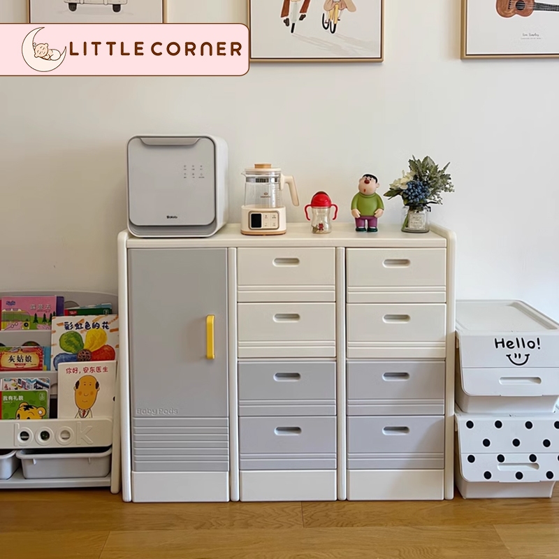 Tủ đựng quần áo, tủ đồ trẻ sơ sinh Babypods mẫu Classic S3, tủ đựng đồ chơi, nhựa nguyên sinh