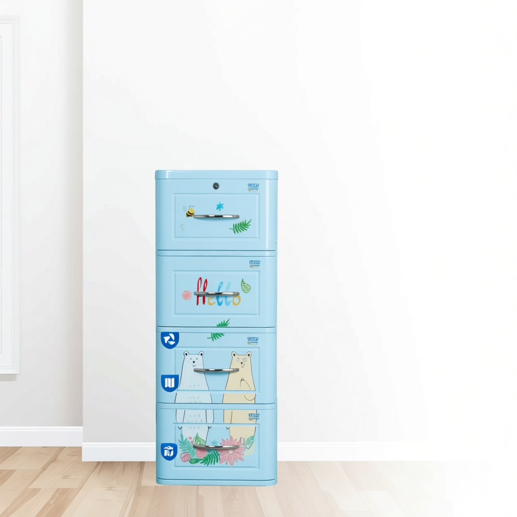Tủ nhựa Lucky QUI PHÚC nhiều tầng đa năng an toàn sức khỏe tiện lợi di chuyển dễ lắp ráp 3-5 tầng nhiều màu sắc