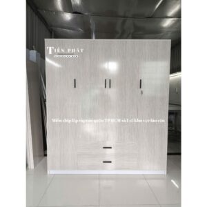 Tủ nhựa đựng quần áo nhựa 4 cánh 1M6x1M8x47CM_ Miễn ShipHCM-BD-BH