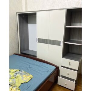 Tủ quần áo cánh lùa cao 1m8 ngang 2m02 -hàng chính hãng - miễn phí vận chuyên HCM