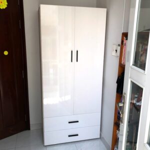 Tủ quần áo cánh mở-Tủ nhựa Đài Loan 2 cánh lùa [Hàng Chính Hãng] (miễn phí giao hàng HCM)