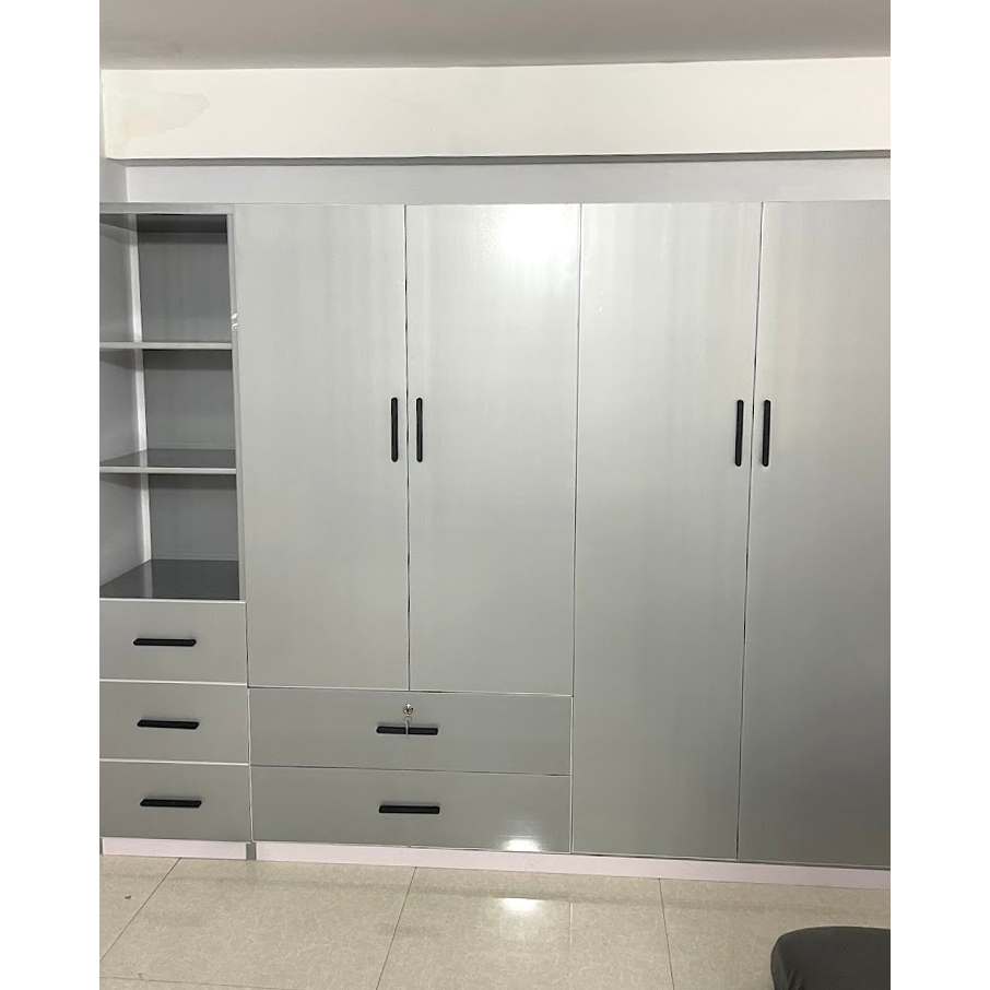 Tủ quần áo cánh mở cao 1m8 ngang 2m - nhụa đài loan - hàng chính hanmgx - miễn phí vận chuyển HCM