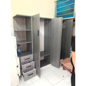 Tủ quần áo cánh mở cao 1m8 ngang 2m02 kệ trang trí - nhựa đài loan - hàng chính hãng - miễn phí vận chuyển HCM
