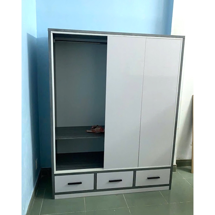 Tủ quần áo cửa lùa cao 1m8 ngang 1m6 - nhựa đài loan - hàng chính hãng - miễn phí vận chuyển HCM