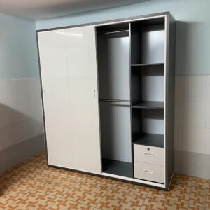 Tủ quần áo cửa lùa cao 1m8 ngang 1m6_nhựa đài loan_hàng chính hãng_miễn phí vận chuyển