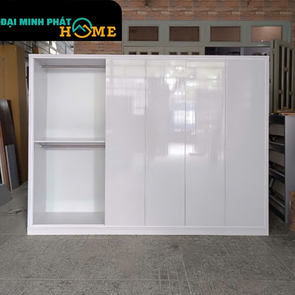 Tủ quần áo nhựa cao 1m8 x 2m4 x 45 ful treo hàng theo yêu cầu[GH , HCM, BD,ĐN]