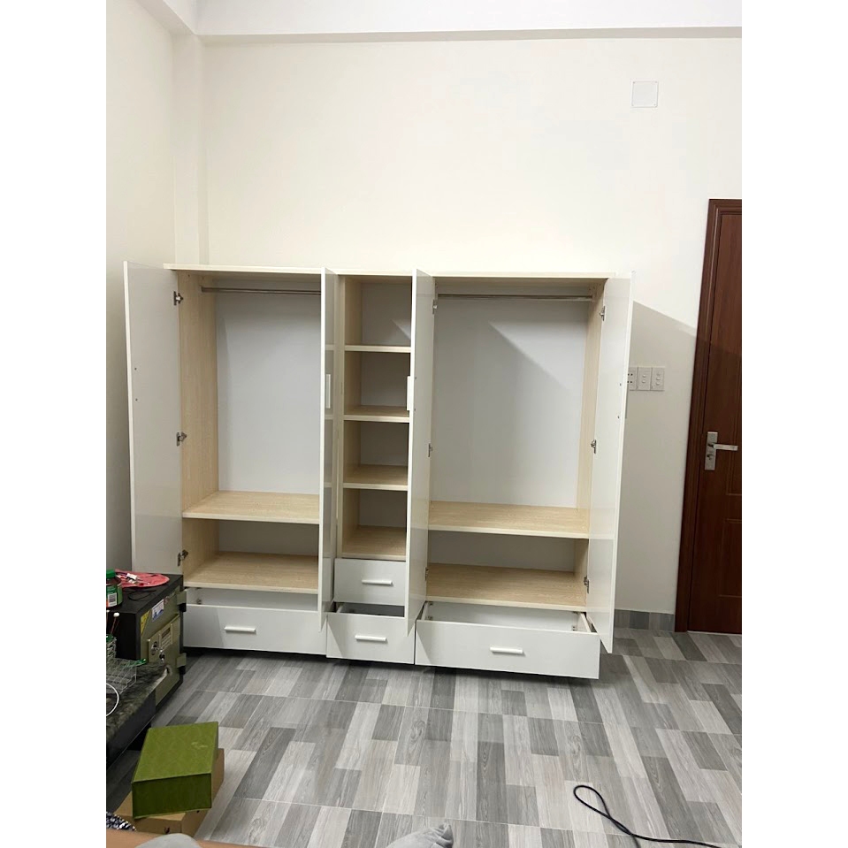 Tủ quần áo nhựa đài loan cao 1m8 ngang 2m sâu 47 miễn phí ship khu vực HCM VÀ lắp ráp