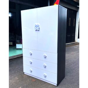 Tủ quần áo trẻ em tay nắm gấu cao 1m5 ngang 82cm - nhựa đài loan - hàng chính hãng - miễn phí vận chuyển HCM
