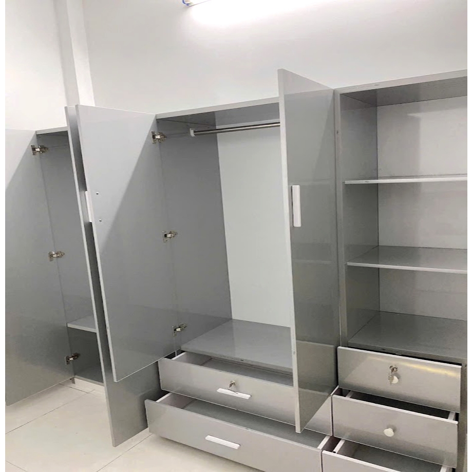 tủ quần áo~tủ nhựa đài loan~ cao 1m82 ngang 2m02 sâu 48cm